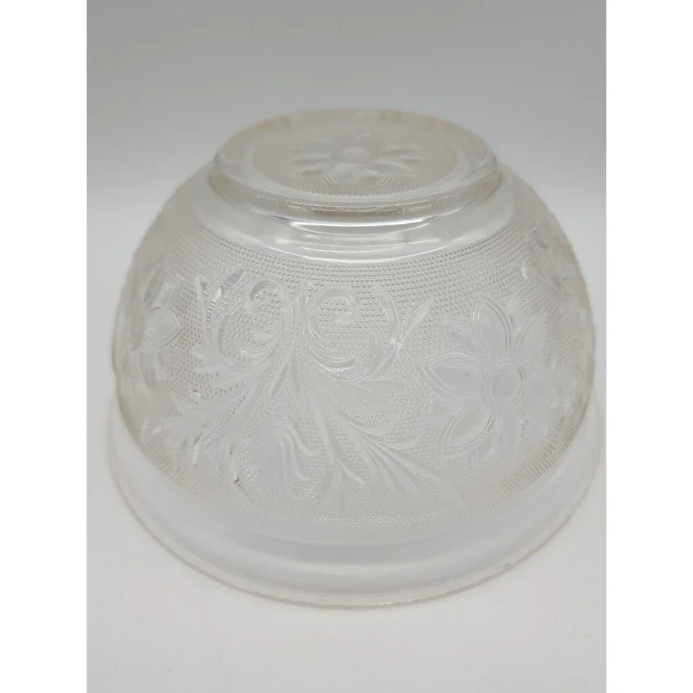 Vtg Anchor Hocking Clear Sandwich Bowl Mixing Serving 9